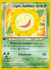 Light Sunflora - Neo Destiny - Pokemon card