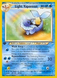 Light Vaporeon - Neo Destiny - Pokemon card