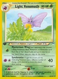 Light Venomoth - Neo Destiny - Pokemon card