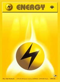 Lightning Energy - Gym Heroes - Pokemon card