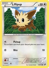Lillipup (80) - Black and White - Pokemon card