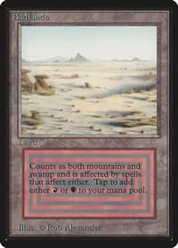 Badlands - Beta Edition - Magic: The Gathering card