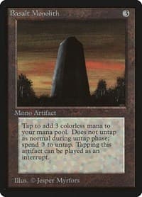 Basalt Monolith - Beta Edition - Magic: The Gathering card