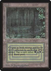 Bayou - Beta Edition - Magic: The Gathering card