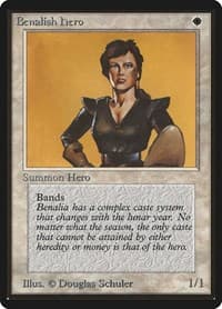 Benalish Hero - Beta Edition - Magic: The Gathering card
