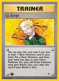 Lt. Surge (101) - Gym Heroes - Pokemon card