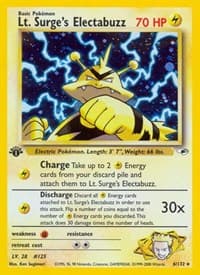 Lt. Surge's Electabuzz (6) - Gym Heroes - Pokemon card