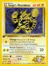 Lt. Surge's Electabuzz (27) - Gym Heroes - Pokemon card