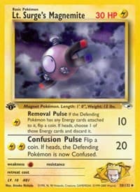 Lt. Surge's Magnemite (50) - Gym Heroes - Pokemon card