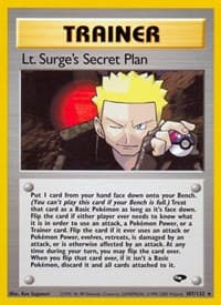 Lt. Surge's Secret Plan - Gym Challenge - Pokemon card