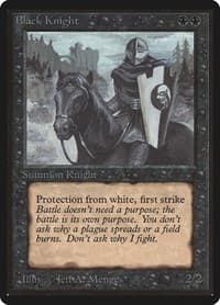Black Knight - Beta Edition - Magic: The Gathering card
