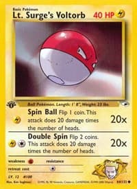 Lt. Surge's Voltorb - Gym Heroes - Pokemon card