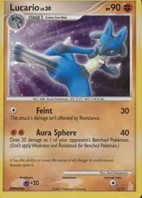Lucario - DP Trainer Kit: Manaphy & Lucario - Pokemon card