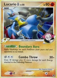 Lucario GL - Rising Rivals - Pokemon card