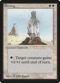 Blessing - Beta Edition - Magic: The Gathering card
