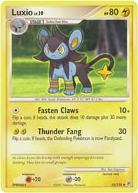 Luxio - Diamond and Pearl - Pokemon card