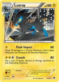 Luxray - 46/99 (Non-Holo) - Deck Exclusives - Pokemon card