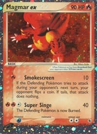 Magmar ex - EX Ruby and Sapphire - Pokemon card