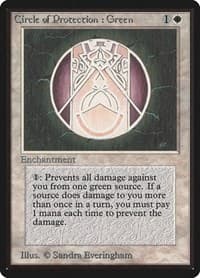 Circle of Protection: Green - Beta Edition - Magic: The Gathering card