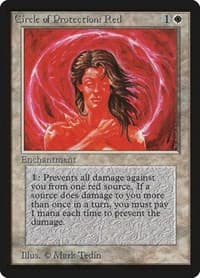 Circle of Protection: Red - Beta Edition - Magic: The Gathering card