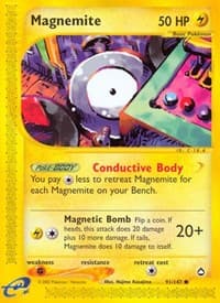 Magnemite (91) - Aquapolis - Pokemon card
