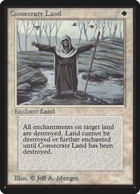 Consecrate Land - Beta Edition - Magic: The Gathering card