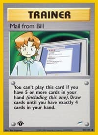 Mail from Bill - Neo Destiny - Pokemon card