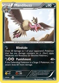 Mandibuzz - Black and White - Pokemon card