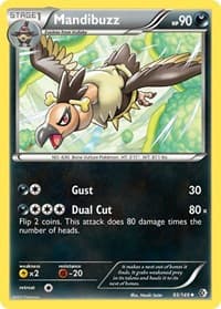 Mandibuzz - Boundaries Crossed - Pokemon card
