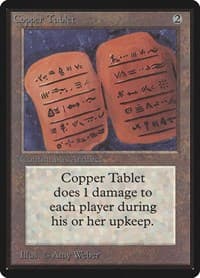 Copper Tablet - Beta Edition - Magic: The Gathering card