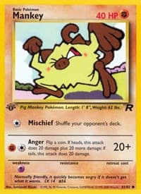 Mankey - Team Rocket - Pokemon card