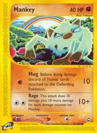 Mankey - Aquapolis - Pokemon card