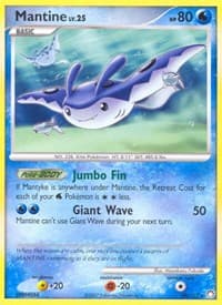 Mantine - Mysterious Treasures - Pokemon card