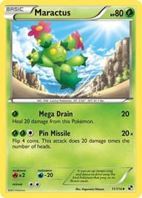 Maractus (11) - Black and White - Pokemon card