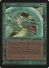 Craw Wurm - Beta Edition - Magic: The Gathering card