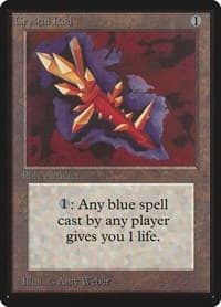 Crystal Rod - Beta Edition - Magic: The Gathering card