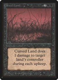 Cursed Land - Beta Edition - Magic: The Gathering card