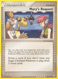 Mary's Request - EX Unseen Forces - Pokemon card