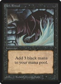 Dark Ritual - Beta Edition - Magic: The Gathering card