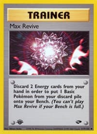 Max Revive - Gym Challenge - Pokemon card