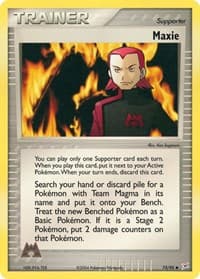 Maxie - EX Team Magma vs Team Aqua - Pokemon card
