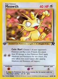 Meowth - Team Rocket - Pokemon card