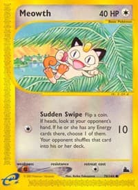 Meowth - Skyridge - Pokemon card