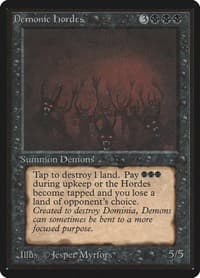 Demonic Hordes - Beta Edition - Magic: The Gathering card