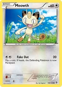 Meowth - Boundaries Crossed - Pokemon card