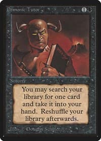 Demonic Tutor - Beta Edition - Magic: The Gathering card