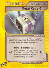 Metal Cube 01 - Aquapolis - Pokemon card