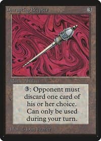 Disrupting Scepter - Beta Edition - Magic: The Gathering card
