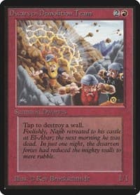 Dwarven Demolition Team - Beta Edition - Magic: The Gathering card