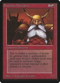 Dwarven Warriors - Beta Edition - Magic: The Gathering card
